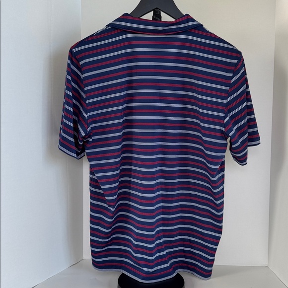 Vineyard Vines Performance Polo. Dark Navy blue with white and red stripes. XL - Picture 3 of 4
